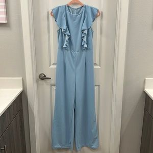 Powder blue jumpsuit lightly used
